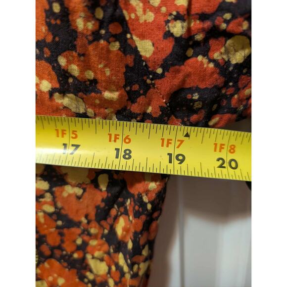 "Golden Hour" Vintage Pakistan Chain Gold Stitched Red Maxi Dress Size M Kurta - Picture 10 of 11